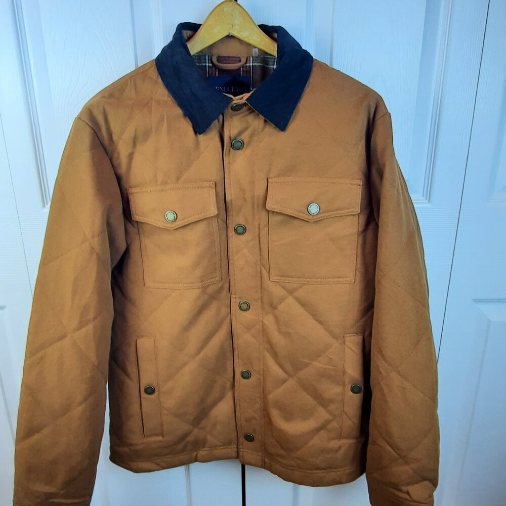 SOLD Pendleton Men's Medium coat / jacket quilted VERY warm / heavy. NEW no tags